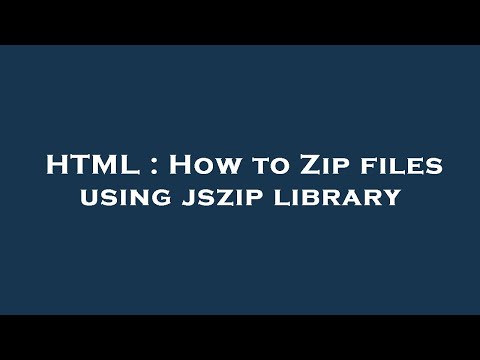 How Big Can Jszip Files Be