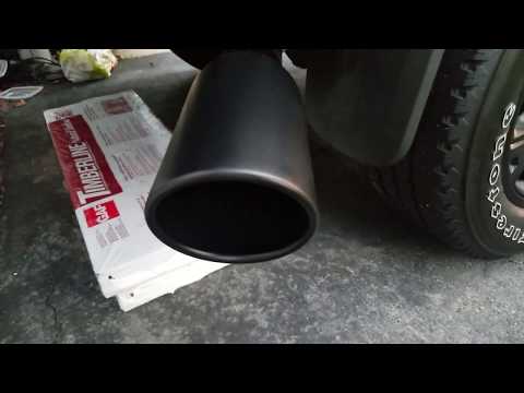 17 ram 2500 diesel 4-6in exhaust tip sound difference