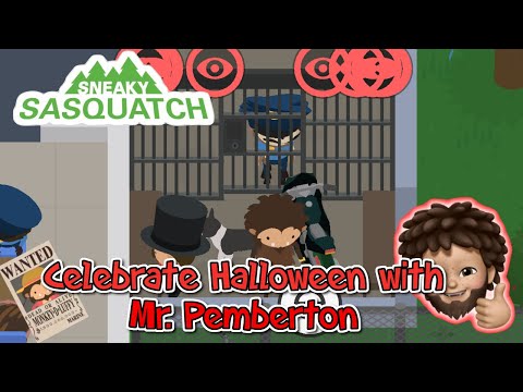 Sneaky Sasquatch - Break into the Jail | Halloween with Mr Pemberton