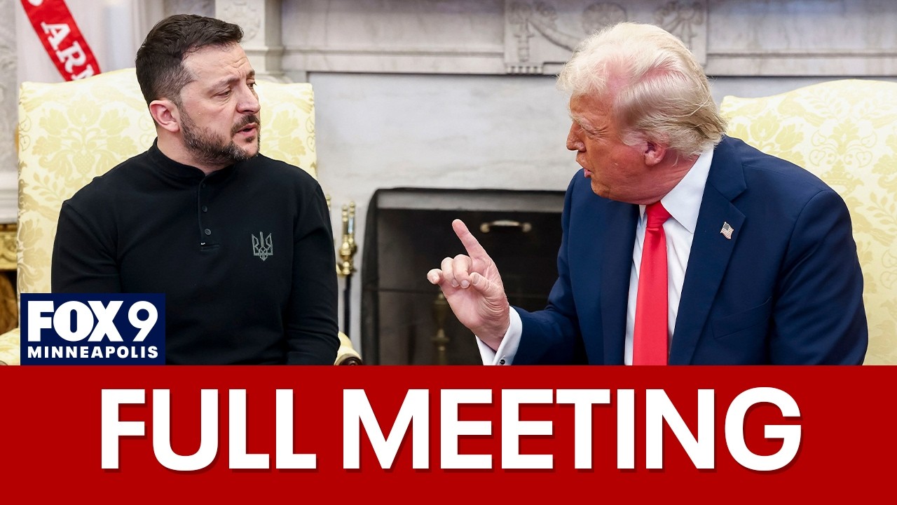 Trump-Zelenskyy meeting filled with tense moments [FULL MEETING]