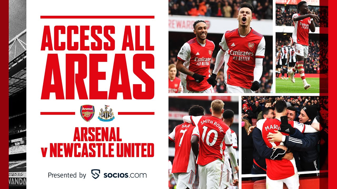 ACCESS ALL AREAS | Arsenal 2-0 Newcastle United | Goals, action, celebrations, legends & more!