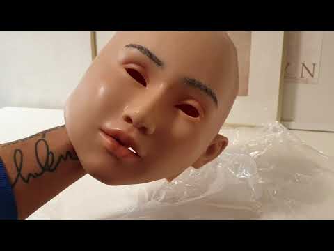 UNBOXING full head female silicone mask.