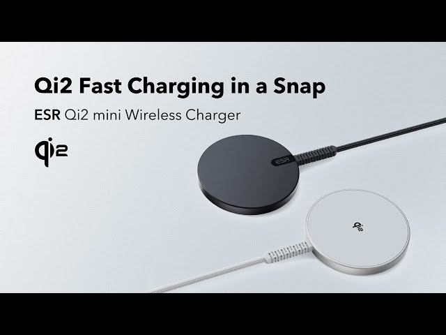 Video Teaser für Upgrade your charging speed with ESR's Qi2 Mini Wireless Charger—now 2x faster than ever