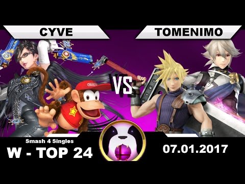 PPT-W17 - pM | cyve (Bayonetta, Diddy) Vs. Tomenimo (Corrin, Cloud) - Winners Top 24 - Smash 4
