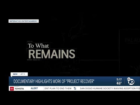 New documentary highlights work of 'Project Recover '