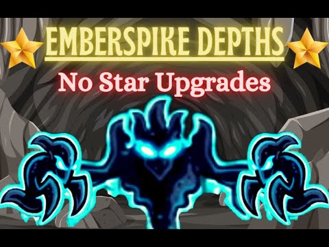Kingdom Rush Frontiers: No Star Upgrade/No Spells/No Instakill - Emberspike Depths - Bruxa - Veteran