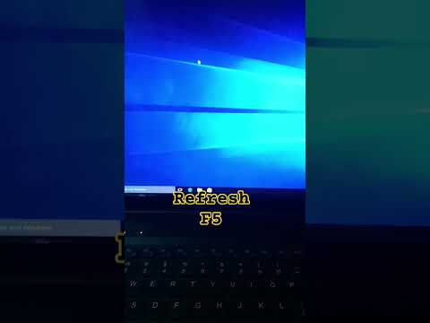 1.Right click and prees to refresh 2.One time refresh and.2nd time F5