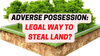 Adverse Possession: Explained! Not For Sovereign Citizens...