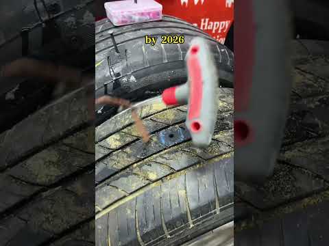 Emergency 🦺 Flat tire? Don't get stranded. #CarRepairHack #TireRepair #DIYCarCare#Roadside #fyp