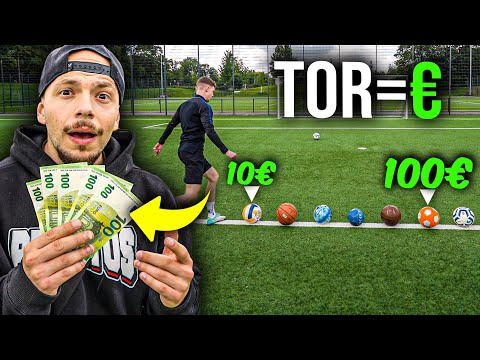 MULTIBÄLLE GELD FUßBALL CHALLENGE! *1 Ball = 100€*