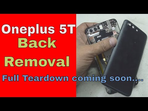 Oneplus 5T Removing Backcover..... Full tear down coming soon....