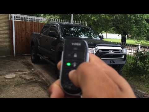 Viper 5806v 2-way security and remote start system on 2014 Toyota Tacoma