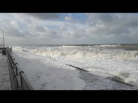 Prestatyn seafront storm 11/2/20