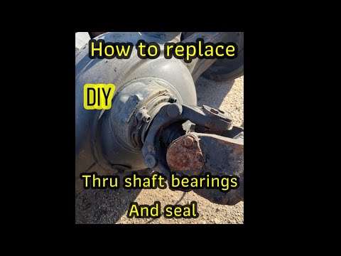 Thru shaft bearing and seal replacement on a Merritor Differential