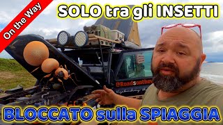 IN 48 ORE IL CAMIETTO si DISTRUGGE , BLOCCATO sulla SPIAGGIA