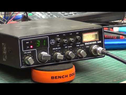 (My) Maxcom 30E CB27/81 UK FM CB radio - On The Air test plus low power test