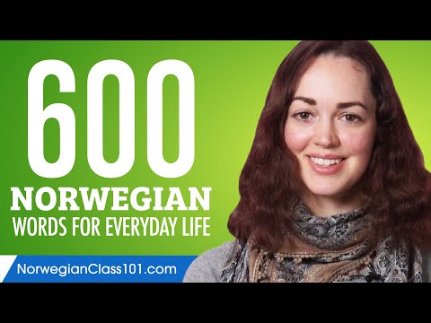 600 Norwegian Words for Everyday Life - Basic Vocabulary #30