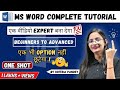 Microsoft Word Full Course In One Shot Complete MS Word Tutorial From Basic To Advanced