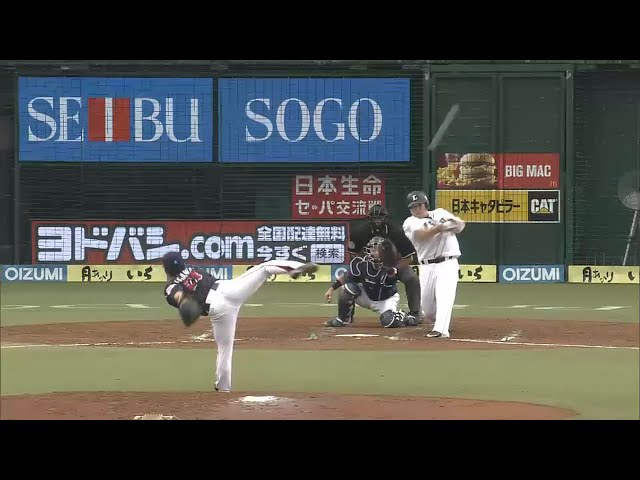 【4回裏】甘い球は見逃さない!! ライオンズ・中村 19号ソロで追加点 2015/6/14 L-S