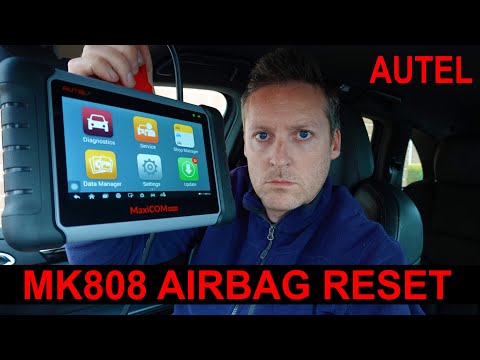 How to reset an Airbag warning light with the Autel MK808 MaxiCOM OBD2 Pro Diagnostic Scan Tool