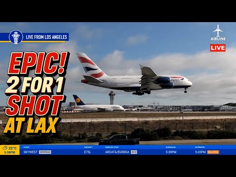 Epic 2-for-1 A380 Moment at LAX!