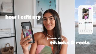 how i edit my summer tiktok & reel | minimal, simple & aesthetic