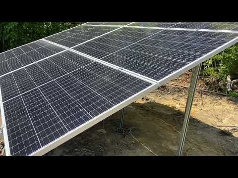 3200 watt Unistrut solar array follow up video- cheap solar array setup