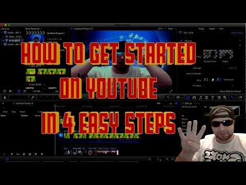 HOW TO START A YOUTUBE CHANNEL IN 4 EASY STEPS - #YZERTV