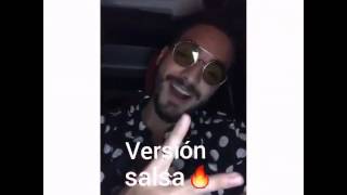 Maluma cantando Vente Pa Ca Version Salsa