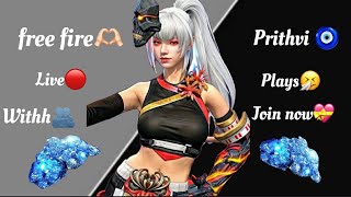 free fire live with prithvi plays🎀❤️