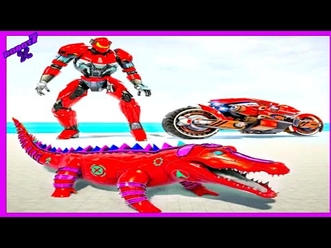 Crocodile Robot Car Transform Car Robot Games Android gameplay