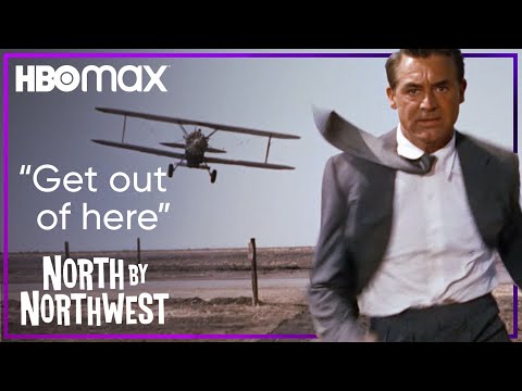North by Northwest | A Crop Duster Attacks Roger in the Middle of Nowhere | HBO Max