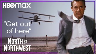 A Crop Duster Attacks Roger In The Middle Of Nowhere| North by Northwest | HBO Max