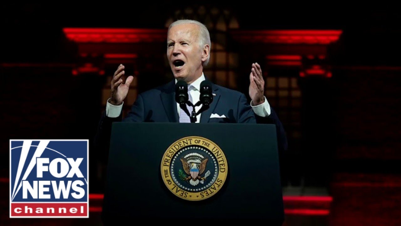 'The Five' on Biden's 'blood red' speech backdrop