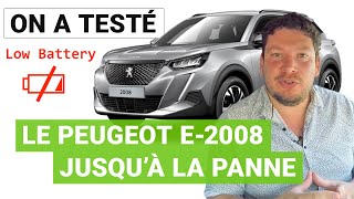 Jusqu’où peut aller le PEUGEOT e-2008 avec une seule charge ?