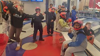 Jason & Gia Teach Indoor Skydiving to 5th Graders #iflyvabeach