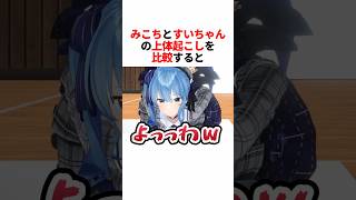 ㊗️40万回再生!!みこちとすいちゃんの上体起こしを比較すると...　#youtuber#vtuber#雑学#豆知識