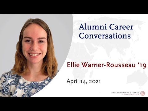 Alumni Career Conversation: Ellie Warner-Rousseau '19