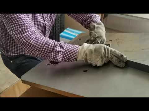 Manual steel rule bender tool for shoe leather die making application demo #diemaker #diemaker