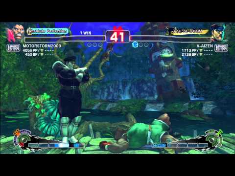 USFIV MOTORSTORM2009 (Balrog) vs V-AIZEN (M.Bison) Rank Match