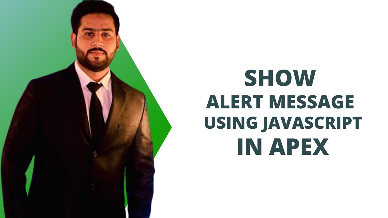 How to Show Alert Message Using JavaScript in Oracle Apex  | | Lecture 67