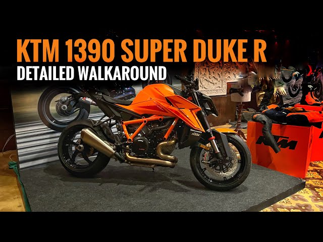 KTM 1390 Super Duke R Walkaround | Launched in India at Rs. 22.96 Lakh | BikeWale - BikeWale