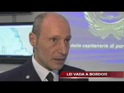 Prima telefonata Schettino - De Falco sottotitolata. Vada a bordo cazzo. Isola del Giglio.