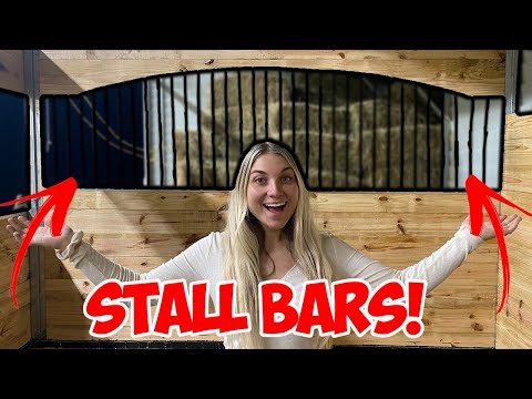 ADDING STALL BARS! | BUILDING MY DREAM HORSE BARN PART 14!