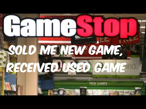 I Purchase A New Game, Gamestop Sells Me A Used Copy. Package Was Wet.