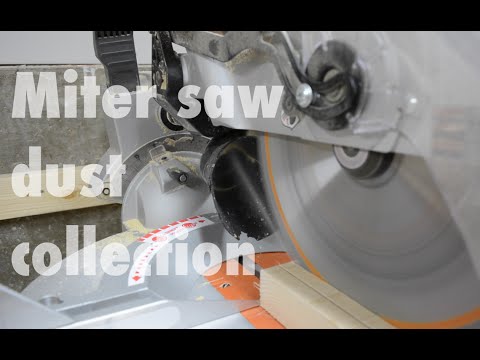 Miter saw dust collection