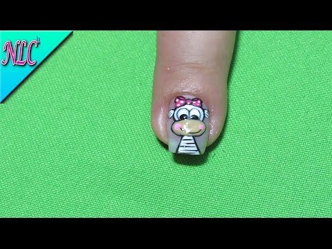 Decoracion de uñas Cebra – Como pintar cebras fácilmente – Zebra Nail art – NLC