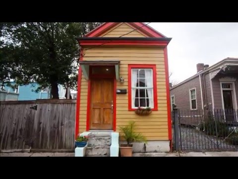 a “shotgun house” - small house on a single row from front to back