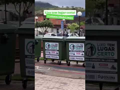 sextos de lixo em praça de coluna minas gerais