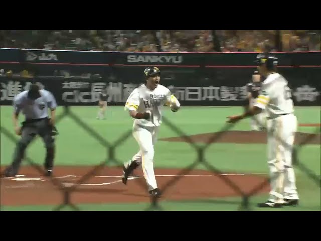 【2回裏】雄叫びの同点弾は弾丸ライナー!! ホークス・松田27号ソロ 2015/8/25 H-M